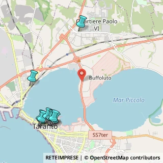 Mappa Superstrada Ponte Punta Penna Pizzone & Strada Statale 7 ter Salentina, 74123 Taranto TA, Italia (3.2)