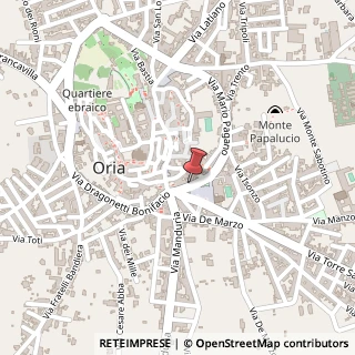 Mappa Piazza Lorch,  17, 72024 Oria, Brindisi (Puglia)