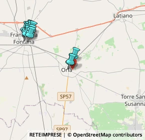 Mappa Via Redipuglia, 72024 Oria BR, Italia (5.14462)