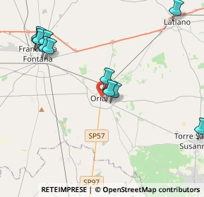 Mappa 72024 Oria BR, Italia (5.20273)