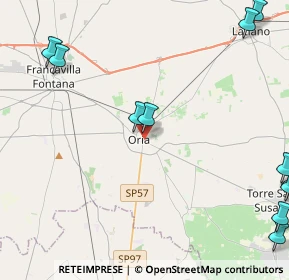 Mappa 72024 Oria BR, Italia (7.03182)