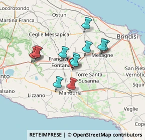 Mappa 72024 Oria BR, Italia (11.91167)