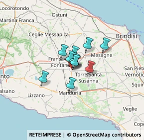 Mappa 72024 Oria BR, Italia (6.87636)