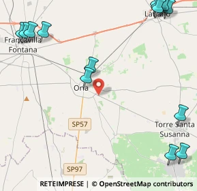 Mappa Via Torre S. Susanna, 72024 Oria BR, Italia (7.125)