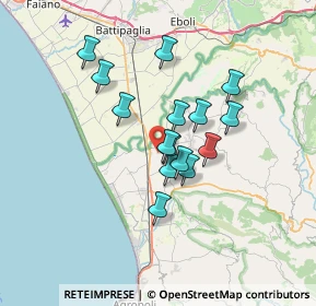 Mappa Via Rossini Gioacchino, 84047 Capaccio SA, Italia (5.67)