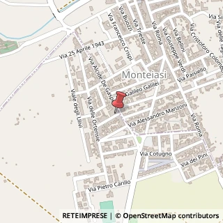 Mappa Via delle mammole 1, 74020 Monteiasi, Taranto (Puglia)
