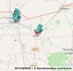 Mappa Via Manfredi, 72024 Oria BR, Italia (5.10067)