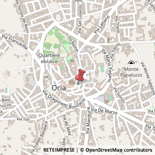 Mappa Via Manfredi, 22, 72024 Oria, Brindisi (Puglia)