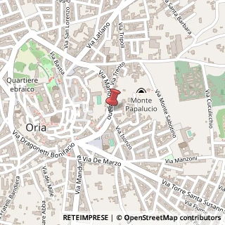 Mappa Via Mario Pagano, 52, 72024 Oria, Brindisi (Puglia)