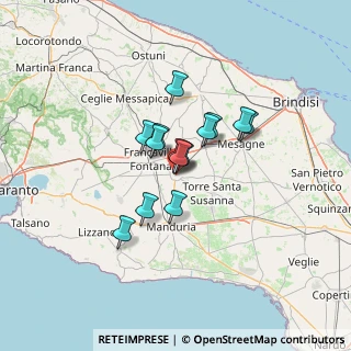 Mappa Via Mario Pagano, 72024 Oria BR, Italia (9.13429)