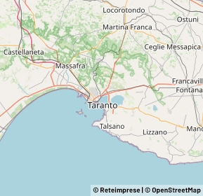Mappa 74123 Taranto TA, Italia (10.7525)