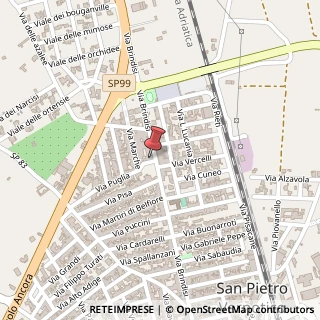 Mappa Via Brindisi, 311, 72027 San Pietro Vernotico, Brindisi (Puglia)