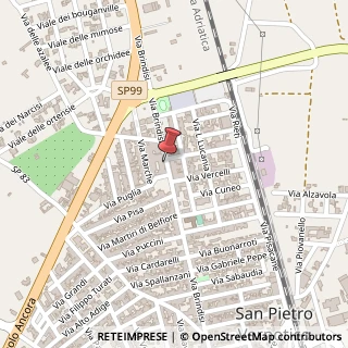 Mappa Via brindisi, 72027 San Pietro Vernotico, Brindisi (Puglia)