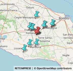 Mappa Via Anton Gualberto de Marzo, 72024 Oria BR, Italia (9.21429)