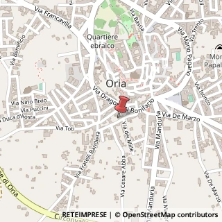 Mappa Via Oria Sava, 22, 72024 Oria, Brindisi (Puglia)