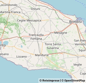 Mappa 72024 Oria BR, Italia (15.76)