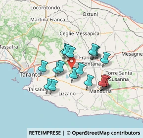 Mappa Via Paparazio, 74023 Grottaglie TA, Italia (11.49263)