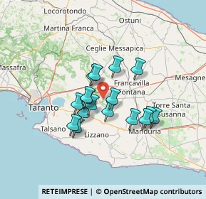 Mappa Via Paparazio, 74023 Grottaglie TA, Italia (10.74882)
