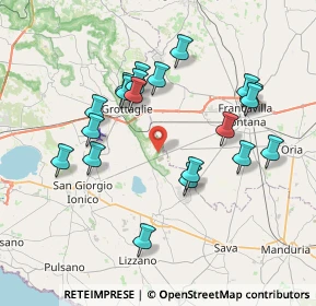 Mappa Via Paparazio, 74023 Grottaglie TA, Italia (7.9455)