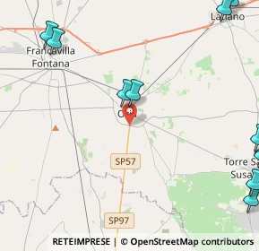 Mappa Via Manduria, 72024 Oria BR, Italia (7.25091)
