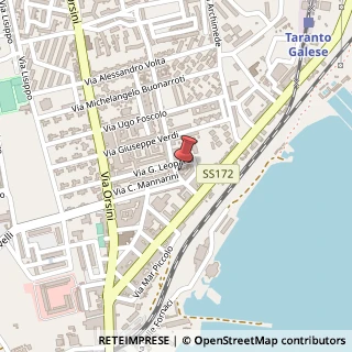 Mappa Via Masaccio, 12, 74100 Taranto, Taranto (Puglia)