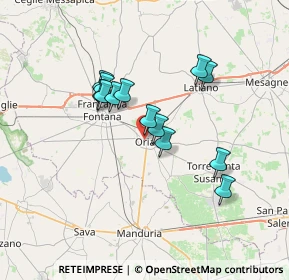 Mappa Via San Quirico, 72024 Oria BR, Italia (6.02846)