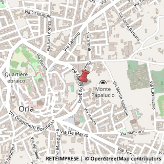 Mappa Via Mario Pagano, 84, 72024 Oria, Brindisi (Puglia)
