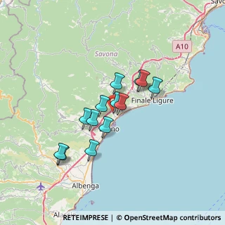 Mappa Via Pedro De Vincenzi, 17027 Pietra ligure SV, Italia (5.36615)