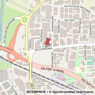 Mappa Via Cavalcavia, 825, 47521 Cesena, Forlì-Cesena (Emilia Romagna)