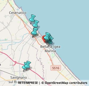 Mappa Via Tullio, 47814 Bellaria-Igea Marina RN, Italia (2.38636)