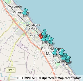 Mappa Via Tullio, 47814 Bellaria-Igea Marina RN, Italia (1.96364)