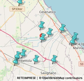 Mappa SP 33, 47042 Cesenatico FC, Italia (4.585)