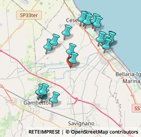 Mappa SP 33, 47042 Cesenatico FC, Italia (4.0895)