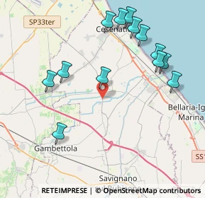 Mappa SP 33, 47042 Cesenatico FC, Italia (4.55846)