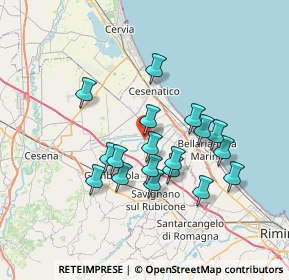 Mappa SP 33, 47042 Cesenatico FC, Italia (6.25278)