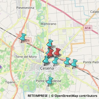 Mappa Via Madonna dello Schioppo, 47023 Cesena FC, Italia (1.51385)