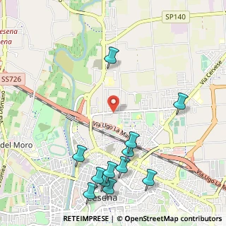Mappa Via Madonna dello Schioppo, 47023 Cesena FC, Italia (1.34833)