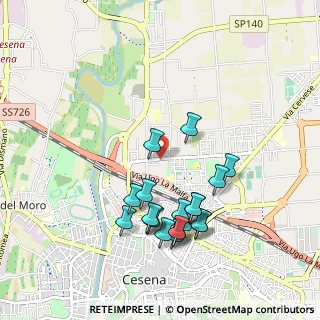 Mappa Via Madonna dello Schioppo, 47023 Cesena FC, Italia (0.984)