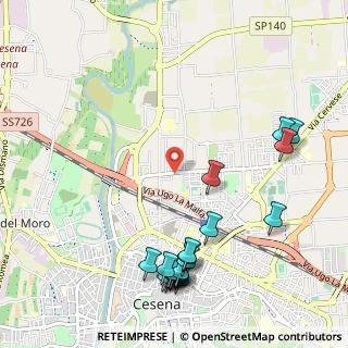 Mappa Via Madonna dello Schioppo, 47023 Cesena FC, Italia (1.351)