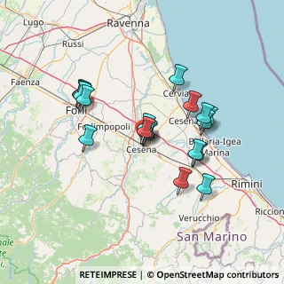 Mappa Via Madonna dello Schioppo, 47023 Cesena FC, Italia (12.505)
