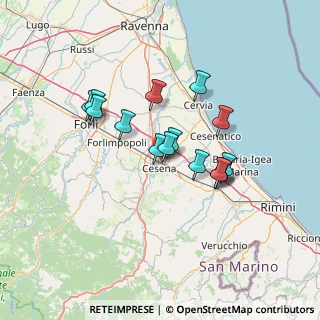 Mappa Via Madonna dello Schioppo, 47023 Cesena FC, Italia (11.33133)