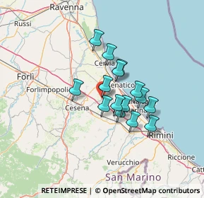 Mappa Via Cesenatico, 47042 Cesena FC, Italia (9.82)