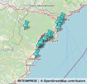 Mappa Via San Francesco, 17027 Pietra Ligure SV, Italia (9.86917)
