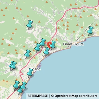 Mappa Via San Francesco, 17027 Pietra Ligure SV, Italia (5.90571)