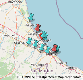 Mappa Via Conti N., 47814 Bellaria-Igea Marina RN, Italia (10.17615)