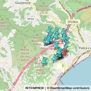Mappa Via S. Liberata, 17027 Pietra ligure SV, Italia (0.69259)