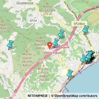Mappa Via S. Liberata, 17027 Pietra ligure SV, Italia (1.6295)