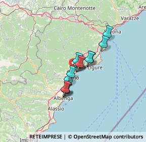 Mappa E80 &, 17027 Pietra ligure SV, Italia (7.82538)