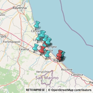 Mappa Via Traù, 47814 Bellaria-Igea Marina RN, Italia (9.839)