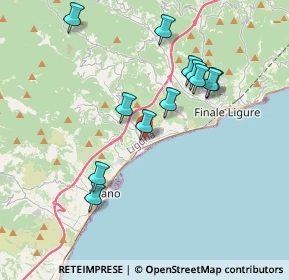 Mappa PIAZZA GUGLIELMO, 17027 Pietra Ligure SV, Italia (3.65417)